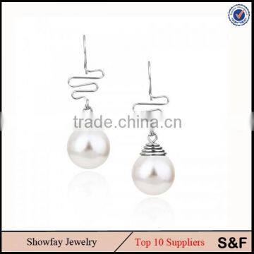 Free Shipping Fashion China Jewelry Export Fashion Pearl Hook Earring