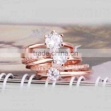 New Wear 5 Pcs Rings To One Plated 18kgp Gold 2 Gram Gold Ring