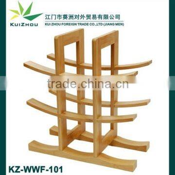 9-Bottle Bamboo Wine Rack