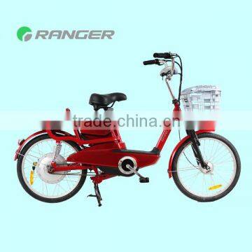 350W 48V 12AH electric bike with Pedals or throttle bar