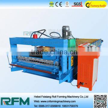 Corrugated panel roll forming machine with plc control