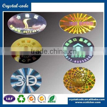 Warranty void label self adhesive label sticker security hologram sticker