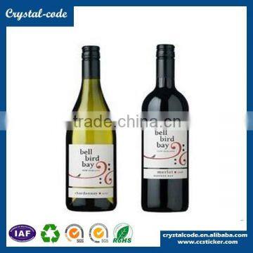 Good Quality Wine Bottle Plastic Laminated Perfume Waterproof Removable Adhesive Wine Sticker photo-4