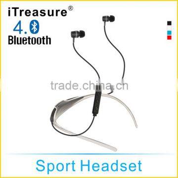 In-Ear Sports Neckband Waterproof Bluetooth Headphone, Sport Stereo Noise-Cancelling Bluetooth Earbud