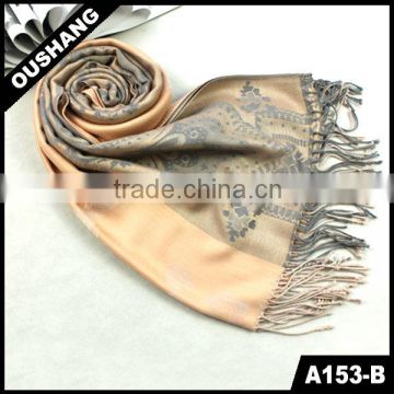 A153-B Fashion Viscose Paisly Colorful Long Scarf Shawl