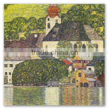 ROYI ART Reproduction Art Klimt oil painting of Church in Unterach on the Attersee