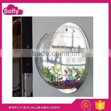 Gift Items Acrylic Clear Fish Bowl Centerpiece, Round Glass Fish Bowl