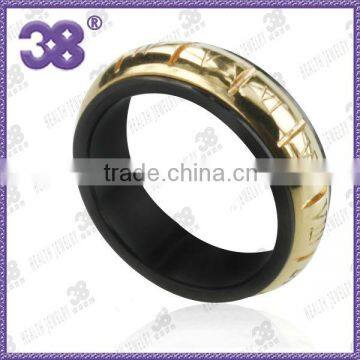 latest gold and black finger ring designs