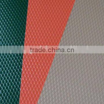 Embossed coated aluminum coil