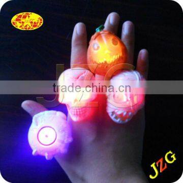 12 year led flashing ring factory promotional halloween flashing ring for halloween Party decoration