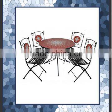 5pc mosaic outdoor table sets