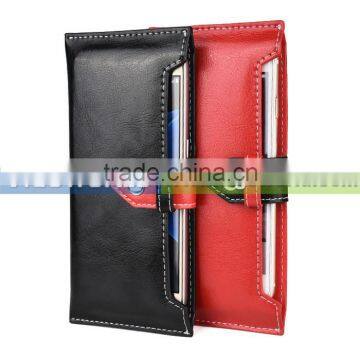 genuine leather universal smartphone slim pouch