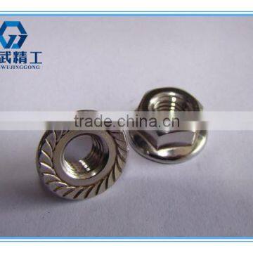 stainless steel Hexagon nuts with flange