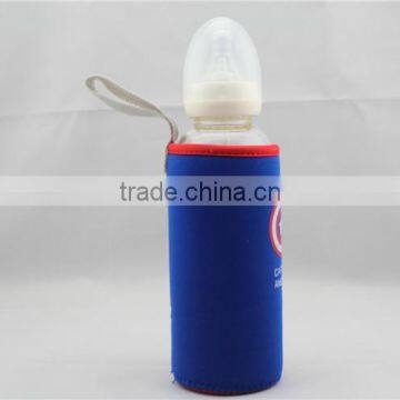 12oz portable mouthpiece borosilicate glass water bottle , baby milk glass bottle