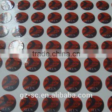 Round paper sticker customzied in Guangzhou factory