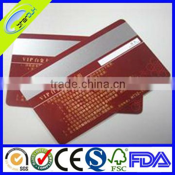 customized pvc vip card with magnetic string