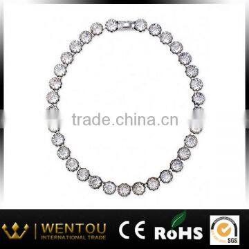 Shining CZ crystal necklace