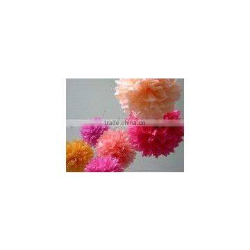 Christmas Tissue Small Paper Flowers photo-2