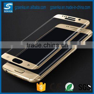 3D full cover electroplating tempered glass screen protector film for samsung s7 edge