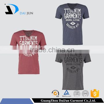 Daijun OEM Men Sport Round Neck Silk Screen Printing 100% Cotton Cheap t shirt