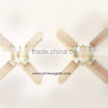 Rose Quartz 4Points Energy Generators : Wholesale Energy Healing Tools From PRIME AGATE EXPORTS : KHAMBHAT AGATE : INDIA