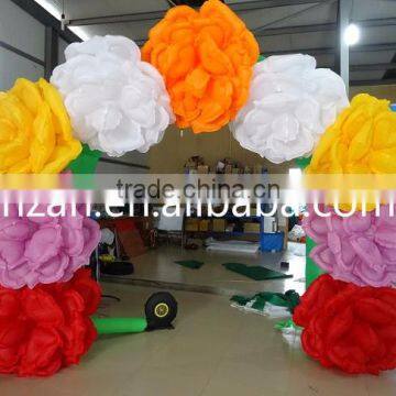 Inflatable Wedding Flower Arch/ Rose Flower Decor Archway