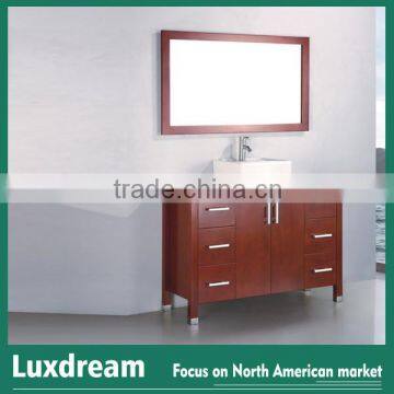 North America wooden bathroom cabinet furniture for heavy people