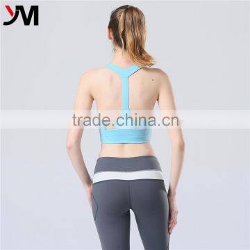 2016 Popular Design Nylon SUPPLEX Wholesale Custom Sexy Sports Crop Top Yoga Tank Tops for Women photo-4