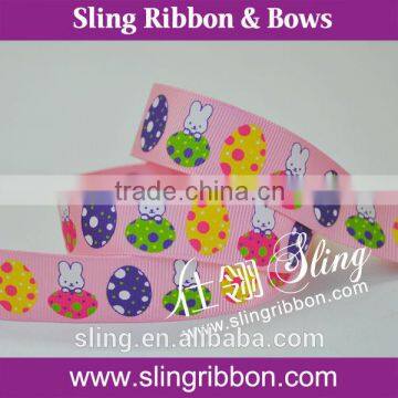 Easter's Day Printed Satin Ribbon Decoration