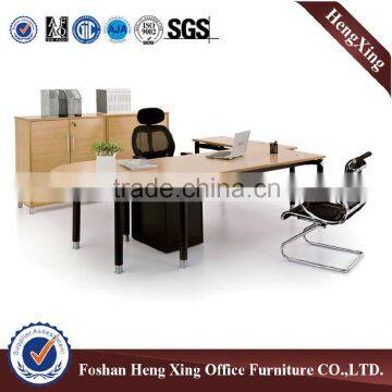 Manager office table melamine top metal base executive desk(HX-NT3113)