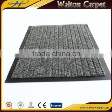 Eco-friendly material nonwoven five rib hotel pvc door mat