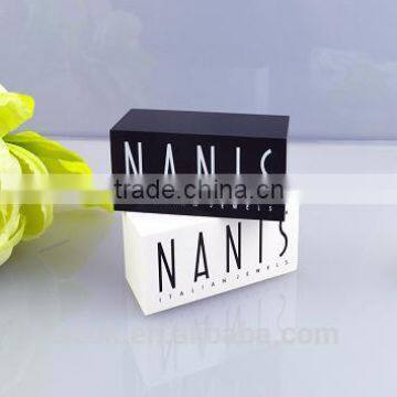 fashion popular black and white acrylic menu logo sign holders wholesale