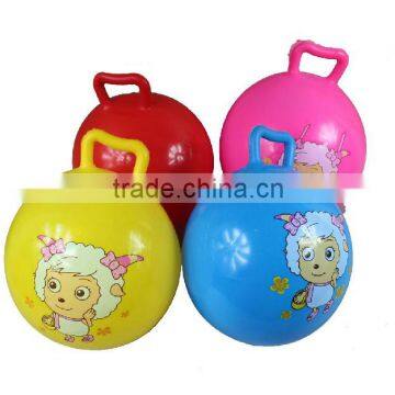 25cm Size Inflatable Pvc Bouncing Hopper Ball for Kids,ball With Handle photo-2