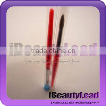 1 piece kolinsky circular acrylic nail brush with real kolinsky 2014