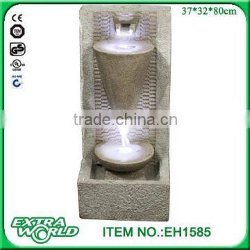 fiberglass outdoor artificial waterfalls decoration
