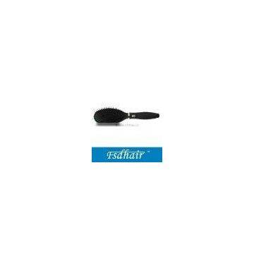 Black cushion hair brush