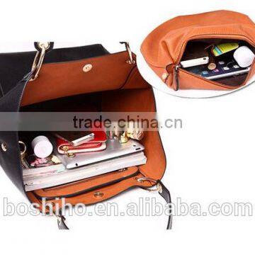 Boshiho Custom Fashion Waterproof Shoulder Bag Synthetic Woman Leather Handbag photo-3