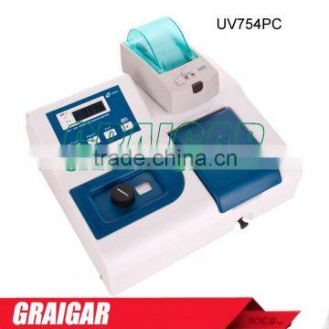 Ultrovilet Visible Spectrophotometers UV754PC With Built-in Printer Silicon Photodiode