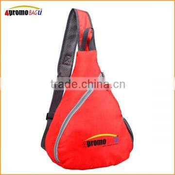 Hot selling Leisure cool red sports sling triangle backpack