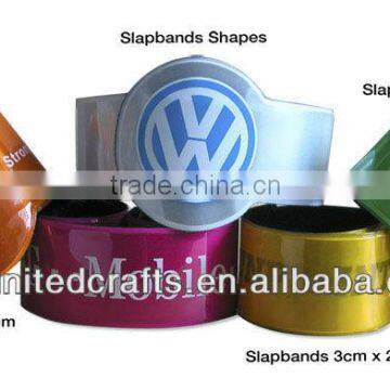 Custom Logo vinyl slap bracelets