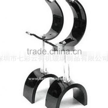 wholesale organic glass acrylic shoe display stand