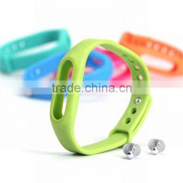 100% Original Genuine Colorful Silicone Xiaomi Wrist Band Bracelet Wrist Strap For Xiaomi Miband Mi band Smart Band