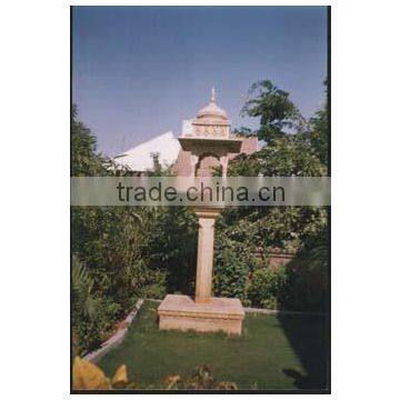 Sandstone Garden Lamp Gazebo