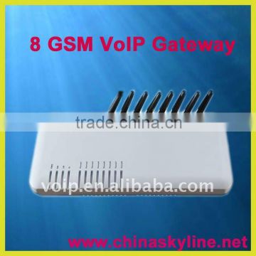 GOIP 8,up to 8 sim cards,8-channel voip gsm gateway/8 ports goip,with route function