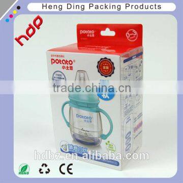 clear plastic pvc box custom with hanger hole,logo print