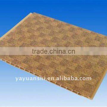 20cm x8mm wooden designs suspended ceiling pvc wall paneling sheets