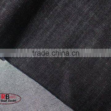 Wholesale Black and Gray Brushed Cotton Denim Fabric photo-2