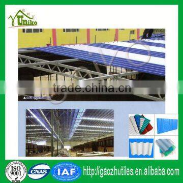 Roof Fixings UPVC Corrugated Transparent Skylight Roof Sheet Plastic Products Factory