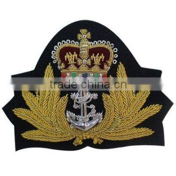 Bullion wire embroidery military hand badges---SH0090