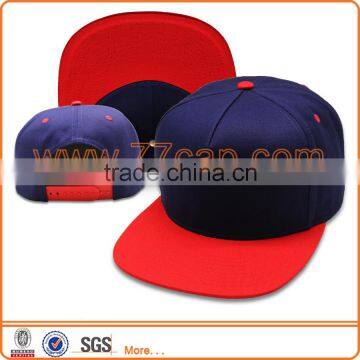 blank snapback cap/high quality plain blank custom snapback manufacturer